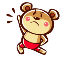 KUMA-MARU of a bear sticker #1887215