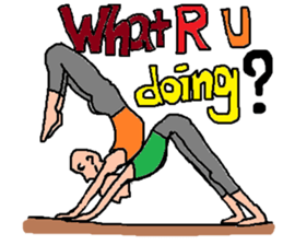 Yo-ga man sticker #1888382