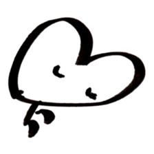 Heart face sticker #1888821