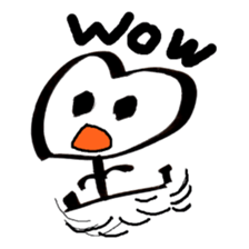 Heart face sticker #1888826