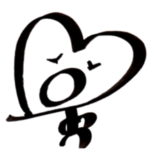 Heart face sticker #1888833