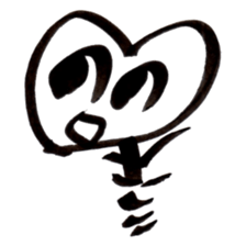 Heart face sticker #1888841