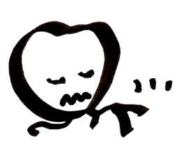 Heart face sticker #1888847