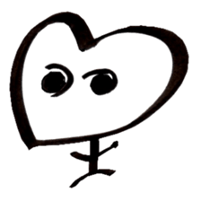 Heart face sticker #1888850