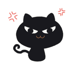 BLACK CAT STICKER sticker #1889545