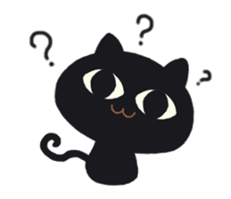 BLACK CAT STICKER sticker #1889546