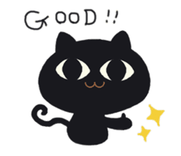 BLACK CAT STICKER sticker #1889547