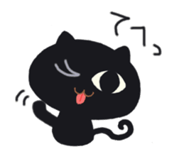 BLACK CAT STICKER sticker #1889570