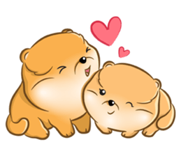 PUPPY POM sticker #1890076