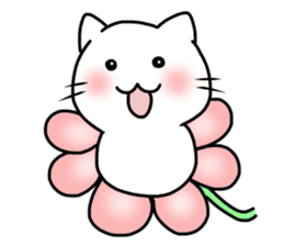 Cat bloomed sticker #1890304