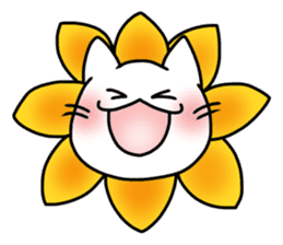Cat bloomed sticker #1890335