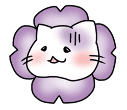 Cat bloomed sticker #1890337