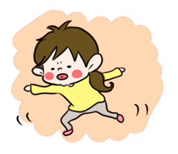 Pouty lips girl sticker #1890419