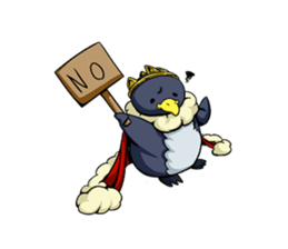 the easygoing King Penguin sticker #1891065