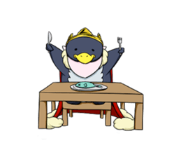 the easygoing King Penguin sticker #1891066