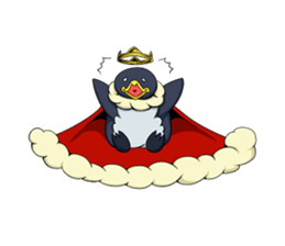 the easygoing King Penguin sticker #1891070