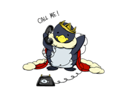 the easygoing King Penguin sticker #1891073