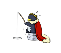 the easygoing King Penguin sticker #1891076