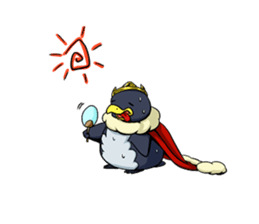 the easygoing King Penguin sticker #1891081