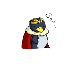 the easygoing King Penguin sticker #1891084