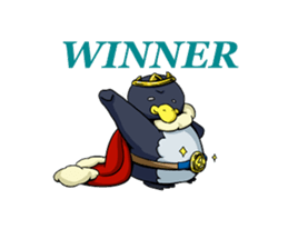 the easygoing King Penguin sticker #1891089