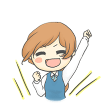 The Cute Office Girl sticker #1891263