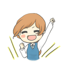 The Cute Office Girl sticker #1891263