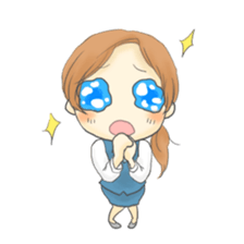 The Cute Office Girl sticker #1891264