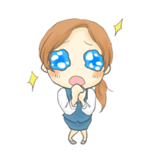 The Cute Office Girl sticker #1891264
