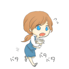 The Cute Office Girl sticker #1891266