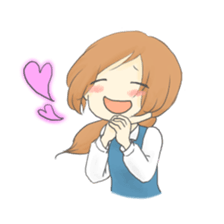 The Cute Office Girl sticker #1891274