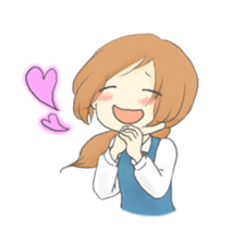 The Cute Office Girl sticker #1891274