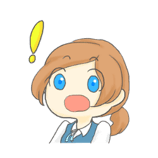 The Cute Office Girl sticker #1891276