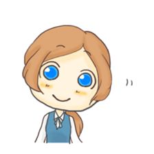 The Cute Office Girl sticker #1891279