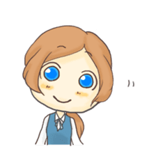 The Cute Office Girl sticker #1891279
