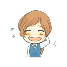 The Cute Office Girl sticker #1891280