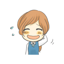 The Cute Office Girl sticker #1891280