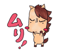 little pig and little horse 3 sticker #1891592