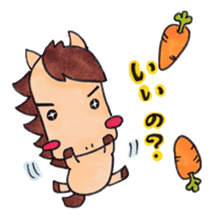 little pig and little horse 3 sticker #1891602