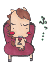 little pig and little horse 3 sticker #1891612