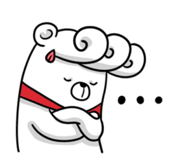 Polar Bear's cooking & food sticker sticker #1892564