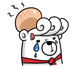 Polar Bear's cooking & food sticker sticker #1892575