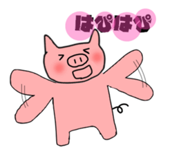 Girl talk of female pig sticker #1892637