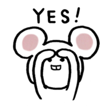 Lovely Mouse Sticker sticker #1893507