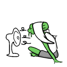 Living landscape in Japan phrase alien. sticker #1893909