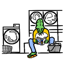 Living landscape in Japan phrase alien. sticker #1893912