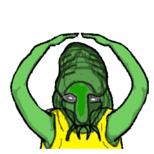 Living landscape in Japan phrase alien. sticker #1893919