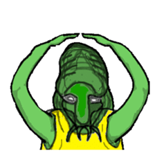 Living landscape in Japan phrase alien. sticker #1893919