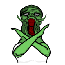 Living landscape in Japan phrase alien. sticker #1893920