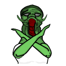 Living landscape in Japan phrase alien. sticker #1893920